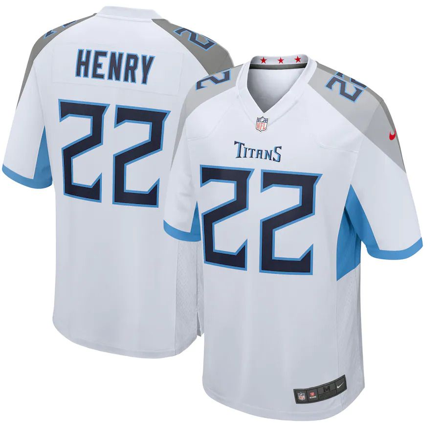 Men Tennessee Titans #22 Derrick Henry Nike White Player Game NFL Jersey->tennessee titans->NFL Jersey
